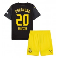 Borussia Dortmund Marcel Sabitzer #20 Bortatröja Barn 2024-25 Kortärmad (+ Korta byxor)